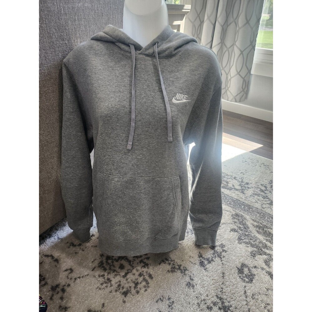 Nike Mens Sportswear Club Fleece Pullover Hoodie BV2654-063 Gray Small